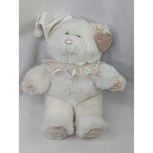 Summit White Bear Clown Plush 11 Inch Heartwarmers Stuffed Animal Toy